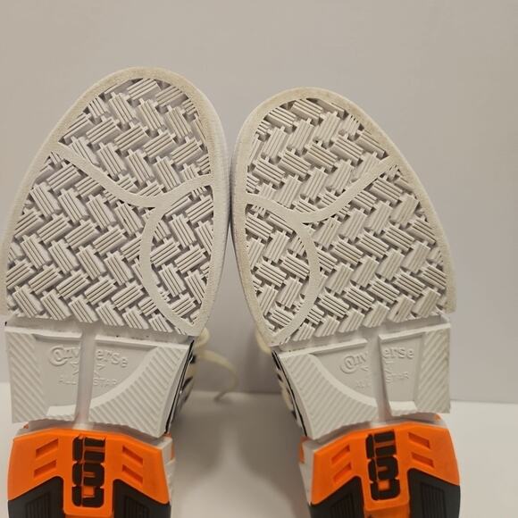 Converse CPX70 High Top Zebra Print Women’s 6.5 Black White Orange Shoes - Picture 8 of 10